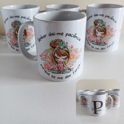 Caneca personalizada branca - Senhor dai-me paciência