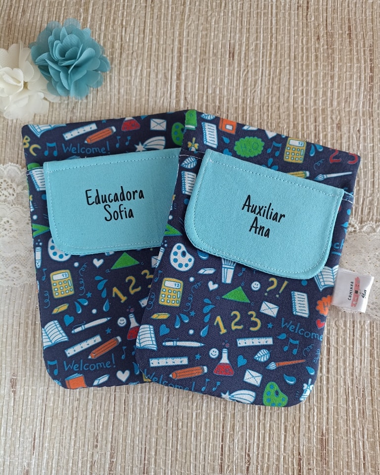 Estojo de bolso personalizado com nome