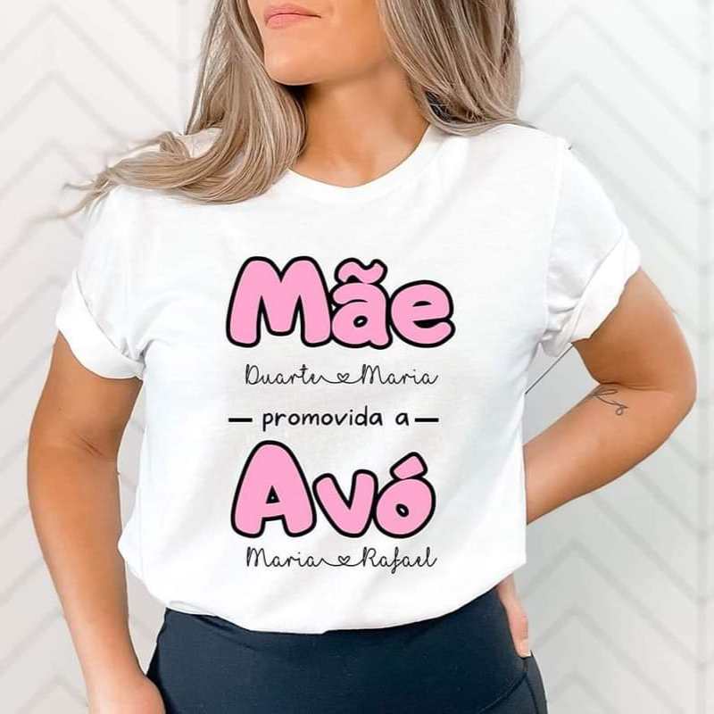 T-shirt Personalizada - Mãe e Avó- Nomes