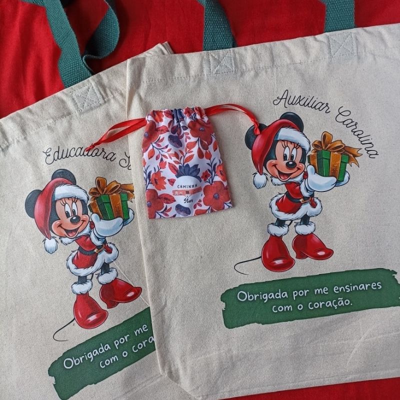 Ecobag Personalizado -Educadora/auxiliar/professora -Natal