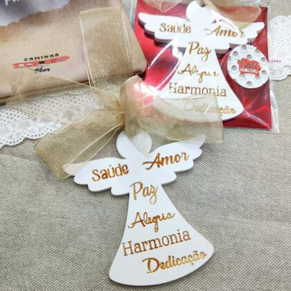 Enfeite Gesso Perfumado - Anjo com desejos