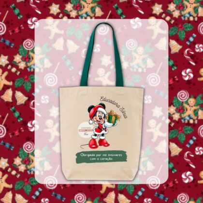 Ecobag Personalizado -Educadora/auxiliar/professora -Natal