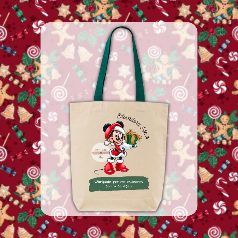 Ecobag Personalizado -Educadora/auxiliar/professora -Natal