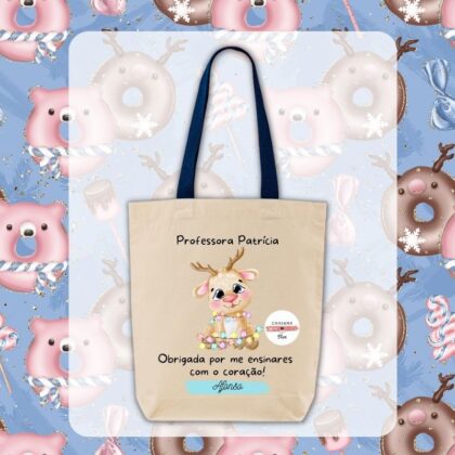 Ecobag Personalizado Natal - Rena (Versão 2)