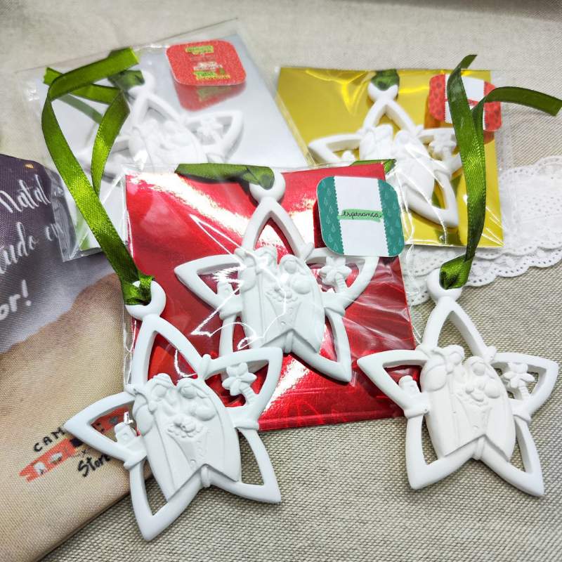 Enfeite Gesso Perfumado - Estrela Sagrada Família