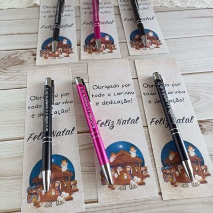 Caneta Com Cartão - Natal