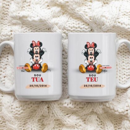 Caneca Personalizada Branca - Ratinhos (versão2)