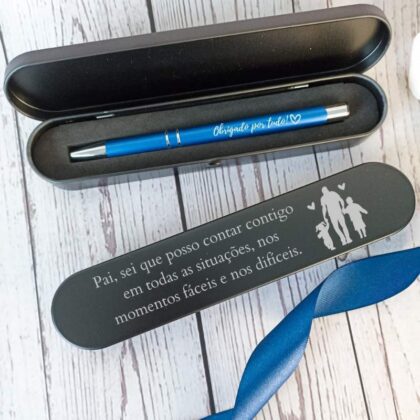 Caixa com Caneta Personalizada - Pai