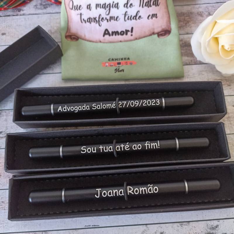 Caneta Personalizada - Dupla