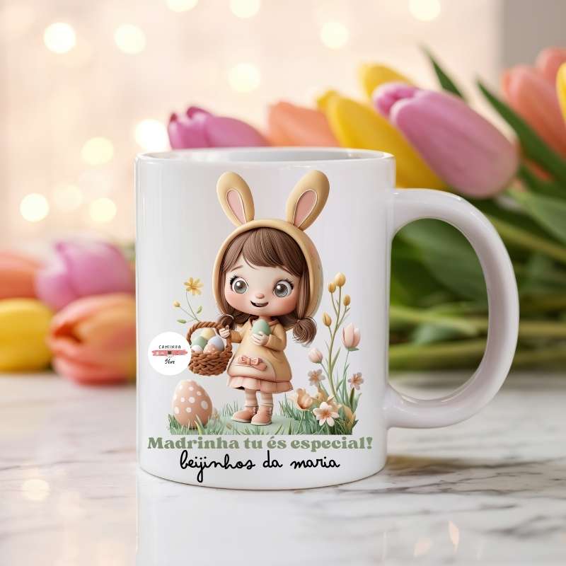 Caneca Personalizada Branca - Madrinha