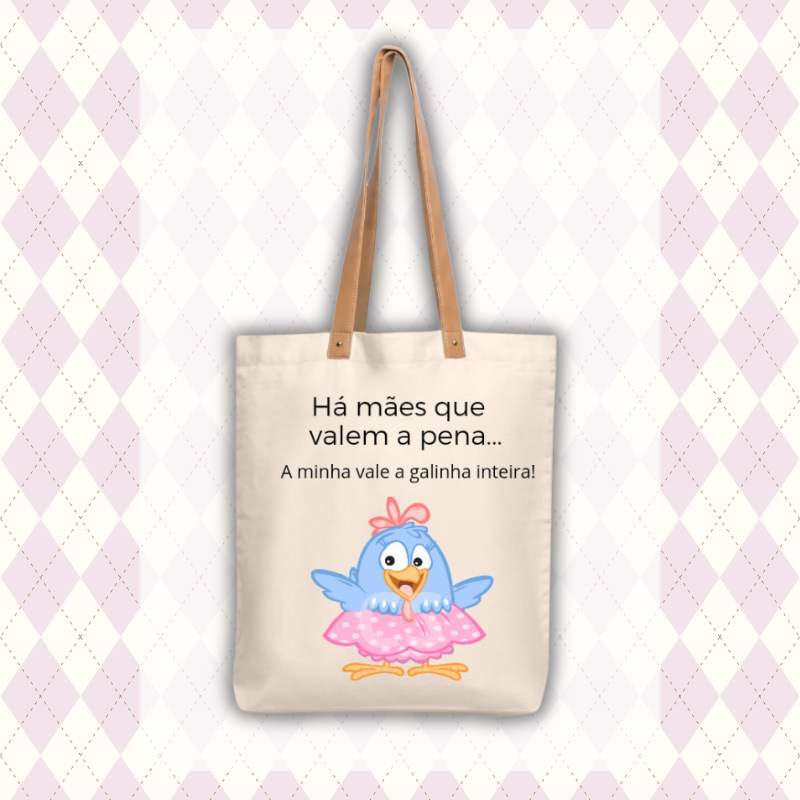 Ecobag personalizado - Mãe - Galinha