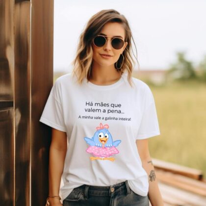 T-shirt Personalizada - Mãe - Galinha