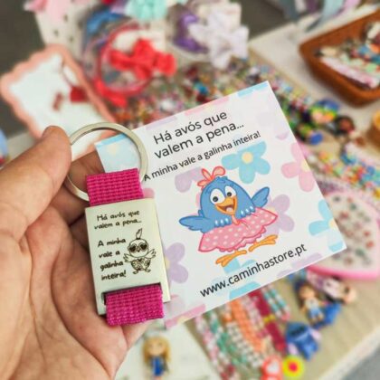 porta chaves avo galinha